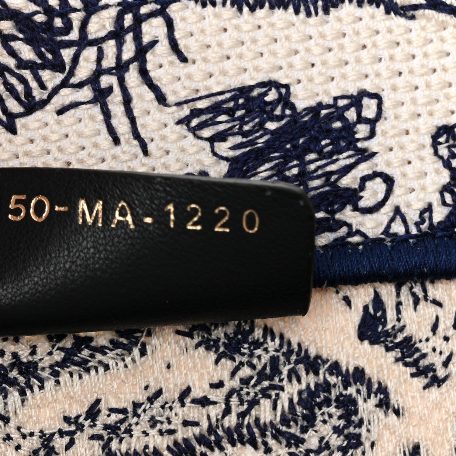 Canvas Embroidered Medium Dioriviera Toile De Jouy Reverse Book Tote Blue - Image 6