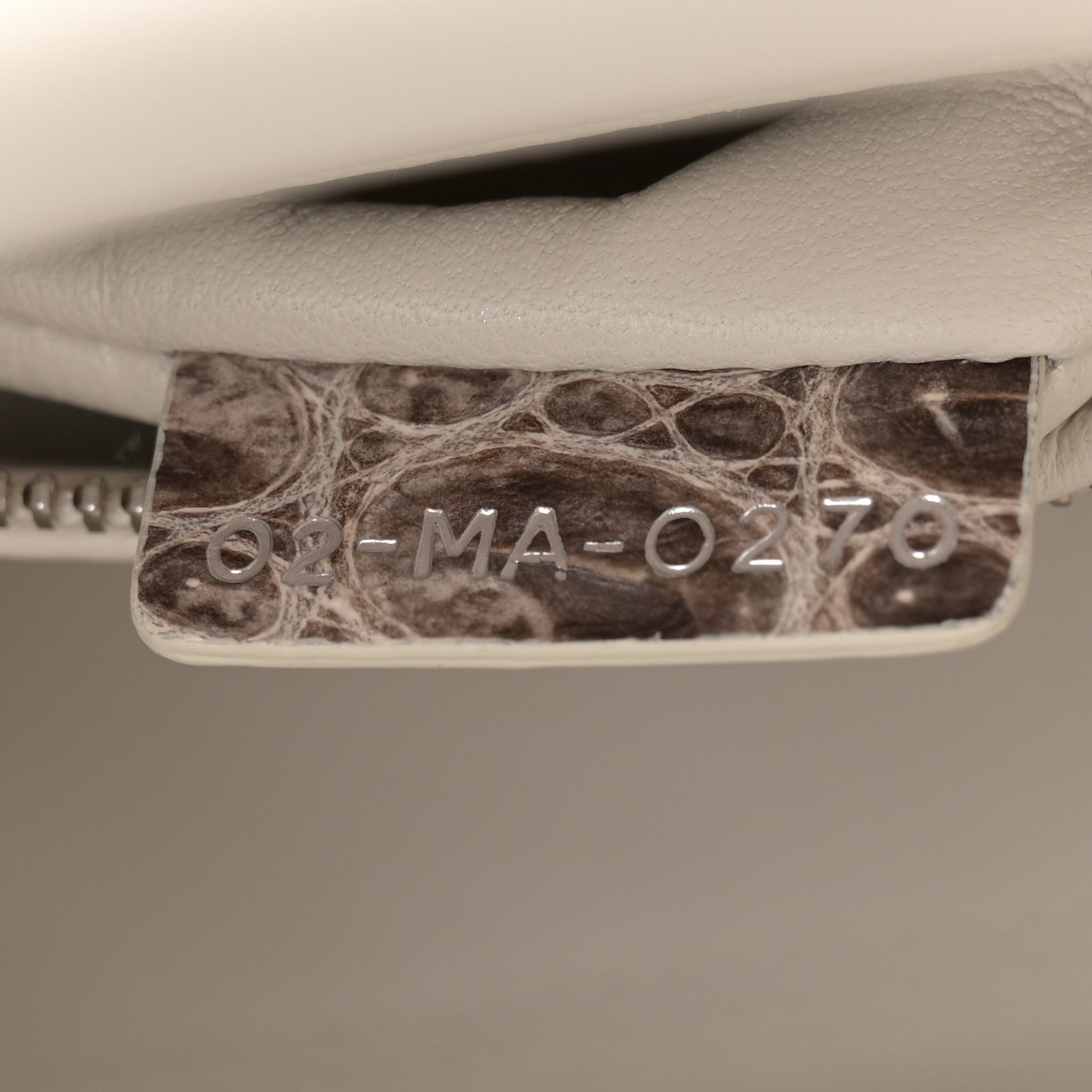 Niloticus Crocodile Himalaya Crystal Small Lady Dior White - Image 5