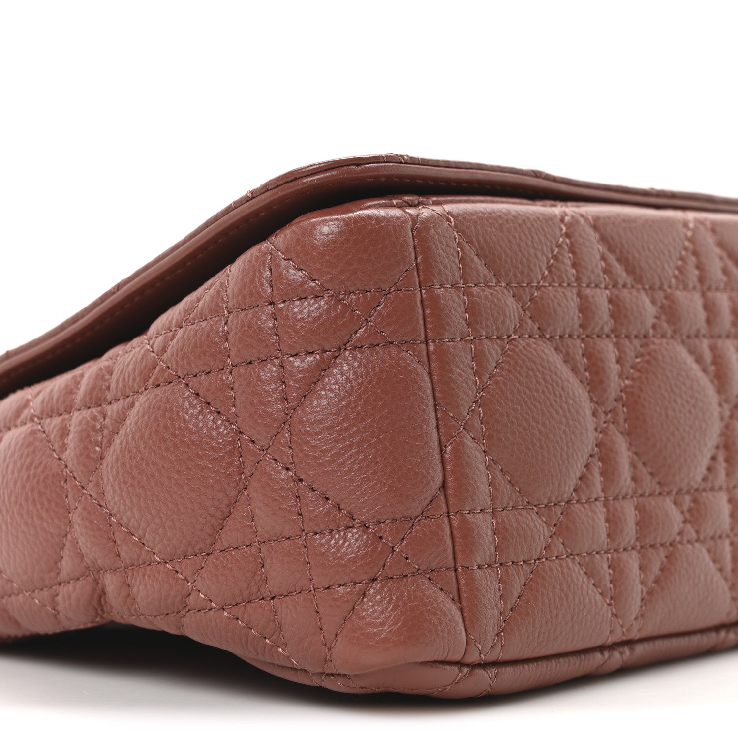 Calfskin Cannage Medium Caro Bag Rust - Image 9