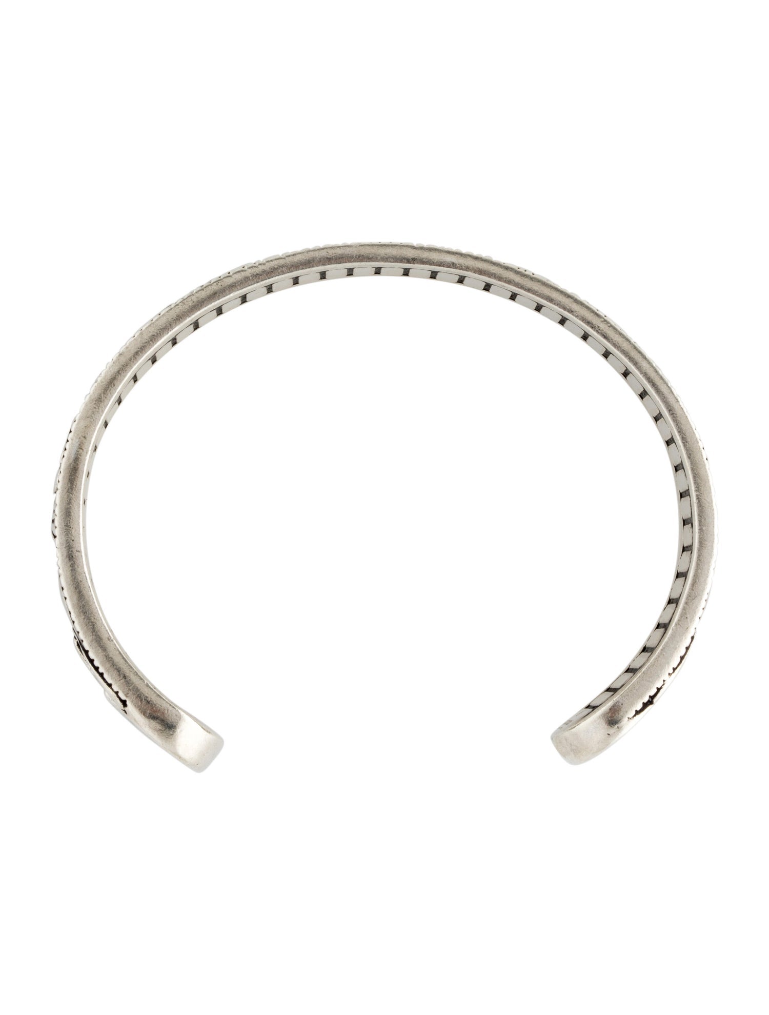 Leaf Motif Double G Cuff Bracelet - Image 3