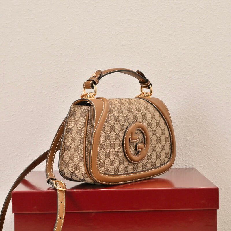 Gucci Blondie Brown Canvas 27x17cm - Image 18