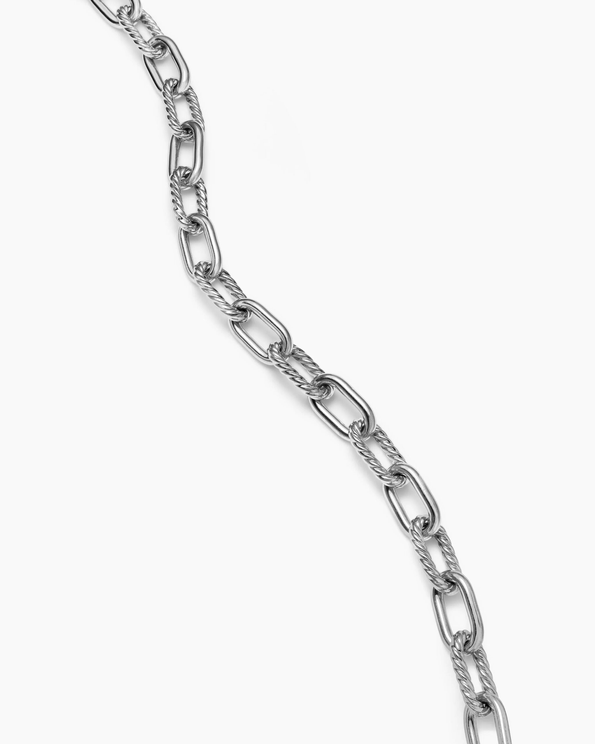 DY Madison® Toggle Chain Necklace Sterling Silver with 18K Yellow Gold, 11mm - Image 3