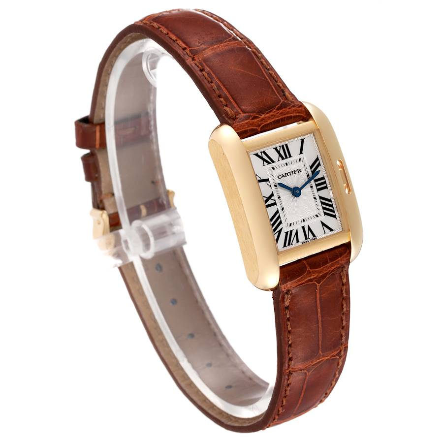 Tank Brown Leather Watch - Image 4