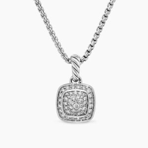 Albion&reg; Pendant in Sterling Silver with Pave Diamonds,18mm