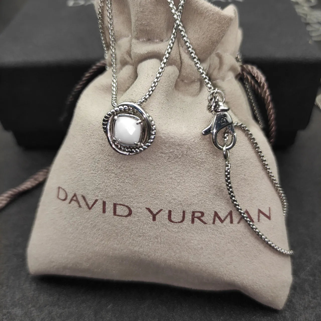 Petite Chatelaine® Necklace Sterling Silver with Pearl, 10mm - Image 4