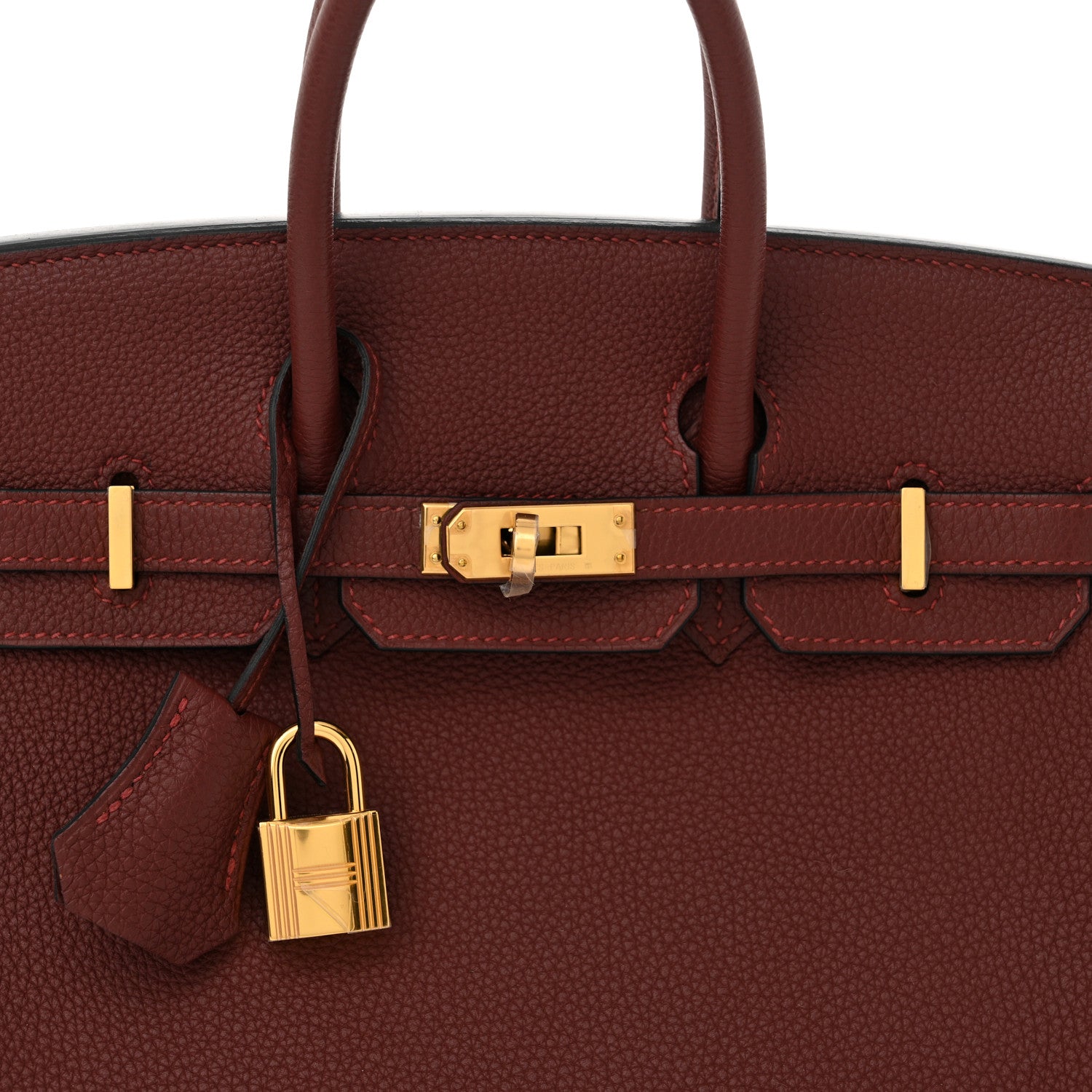 Birkin 35 Rouge H in Togo Leather with Gold Hardware - Image 6