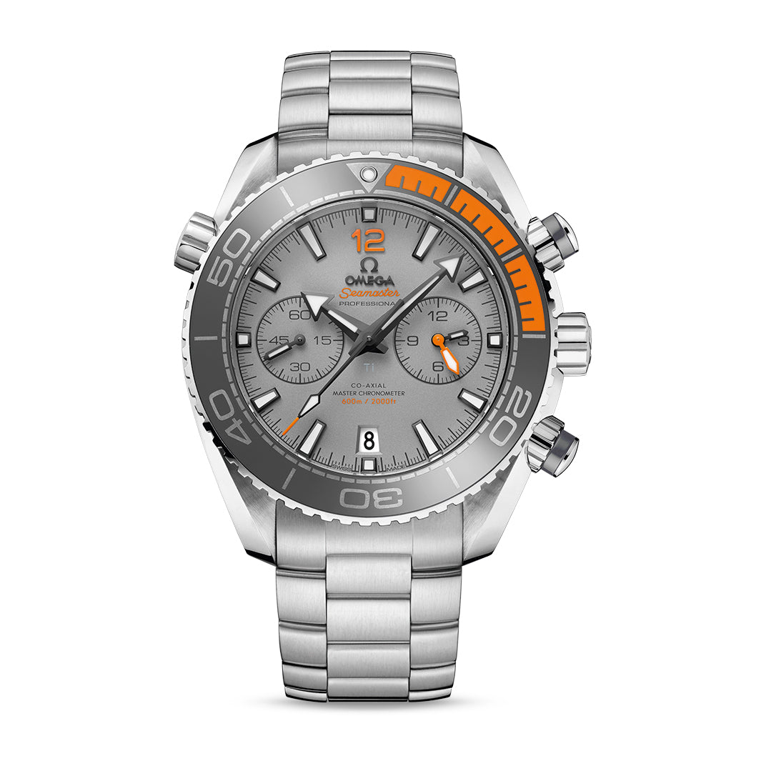 Omega Seamaster Planet Ocean 600M Chronograph Watch, 45.5mm Grey Dial, 215.90.46.51.99.001