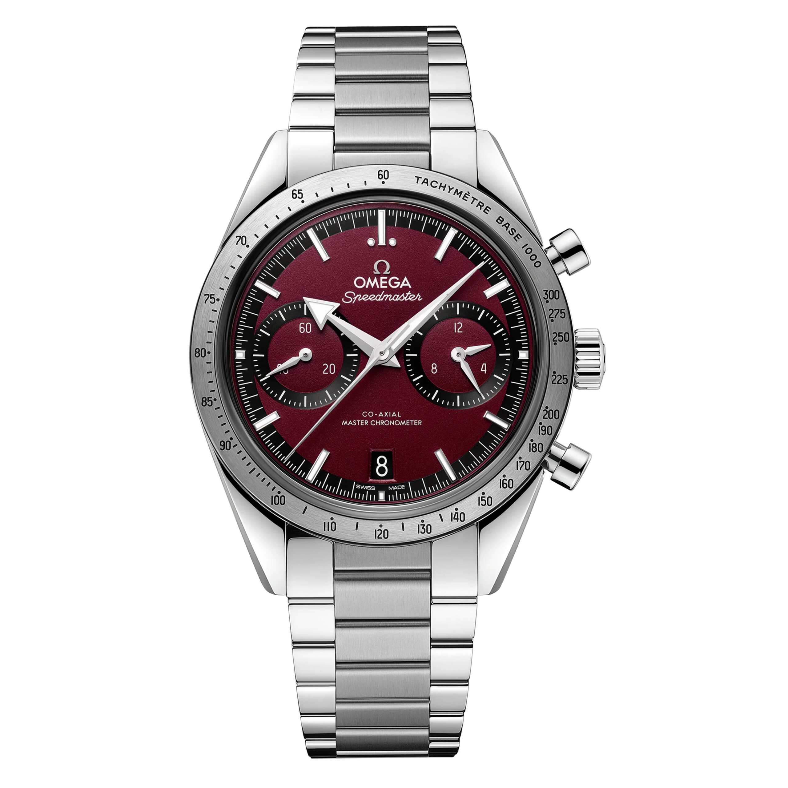 OMEGA SPEEDMASTER '57 CHRONOGRAPH WATCH, 40.5MM RED DIAL, 332.10.41.51.11.001