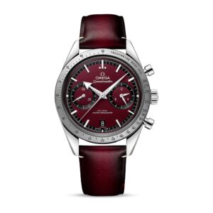 OMEGA SPEEDMASTER '57 CHRONOGRAPH WATCH, 40.5MM RED DIAL, 332.12.41.51.11.001