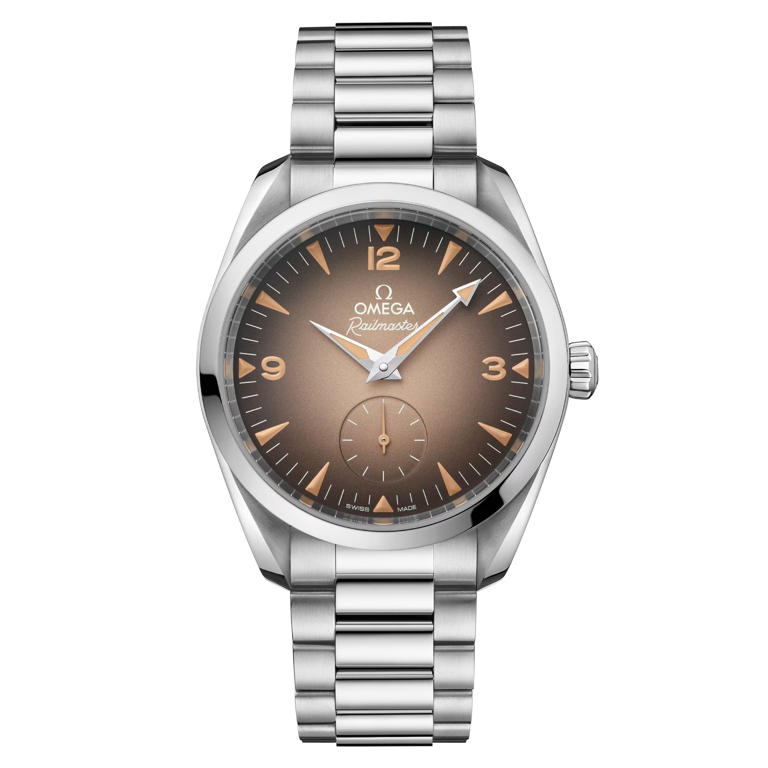 Omega Seamaster Railmaster Watch, 38mm Brown Dial, 235.10.38.20.13.001