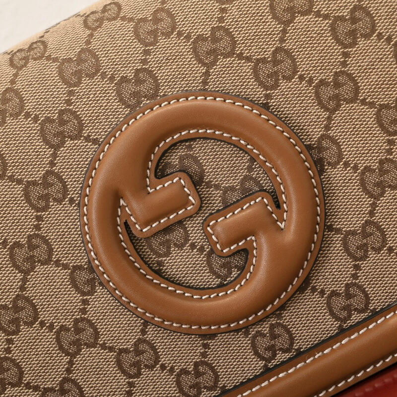 Gucci Blondie Brown Canvas 27x17cm - Image 21