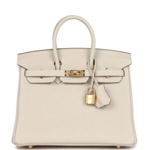 Birkin 25 Craie Togo Gold Hardware with Gold Hardware