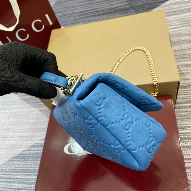 Gucci Milano Mini Puffy GG Embossed Leather - Image 3