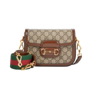 Gucci Horsebit 1955 Canvas Mini Shoulder Bag