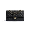 Chanel Small Classic Handbag Grained Calfskin & Gold-Tone Metal