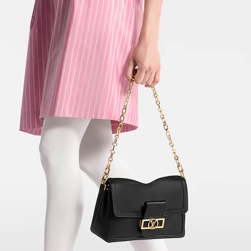 Louis Vuitton Calfskin Dauphine Soft MM - Image 4