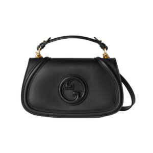 Gucci Blondie Leather Top Handle Black 27x17cm