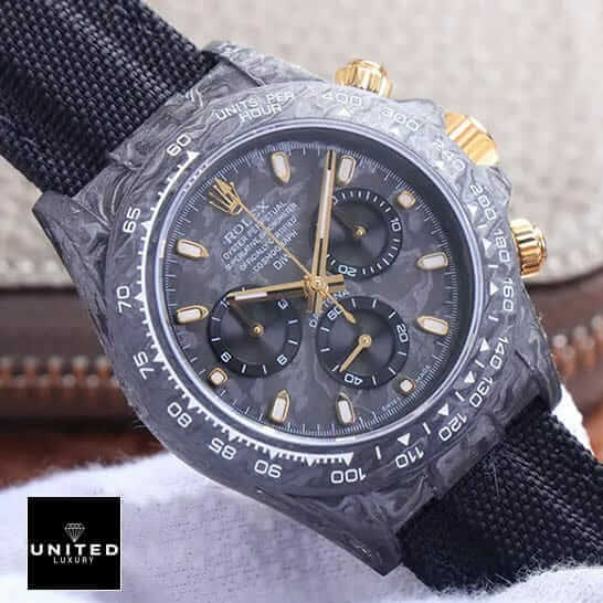 Rolex Cosmograph Daytona DIW "All Carbon Lemon Edition" Superior Replica Rolex Daytona Carbon Daytona Speedster Replica1