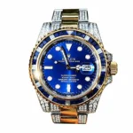 Rolex Submariner Date 18038 "Iced Out Blue Dial" Exact Duplicate Quality
