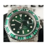 Rolex Submariner 116610LV "Hulk Iced Out" Premium Replica 1:1 - Image 3
