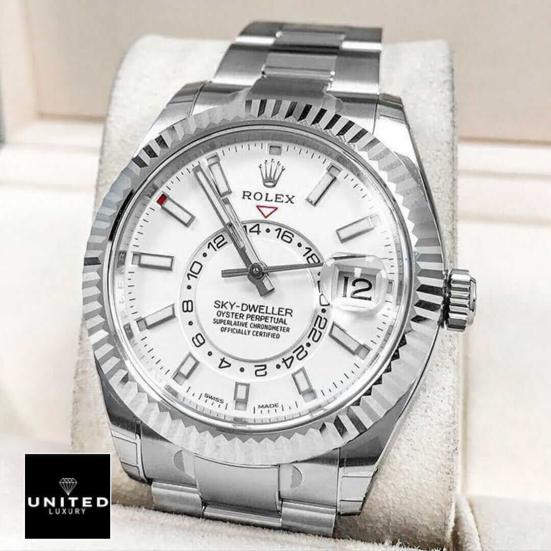 Rolex Sky-Dweller 326934 "White Dial" 1:1 Master Replica Yeni Proje 1 38 Rolex Sky-Dweller White Dial