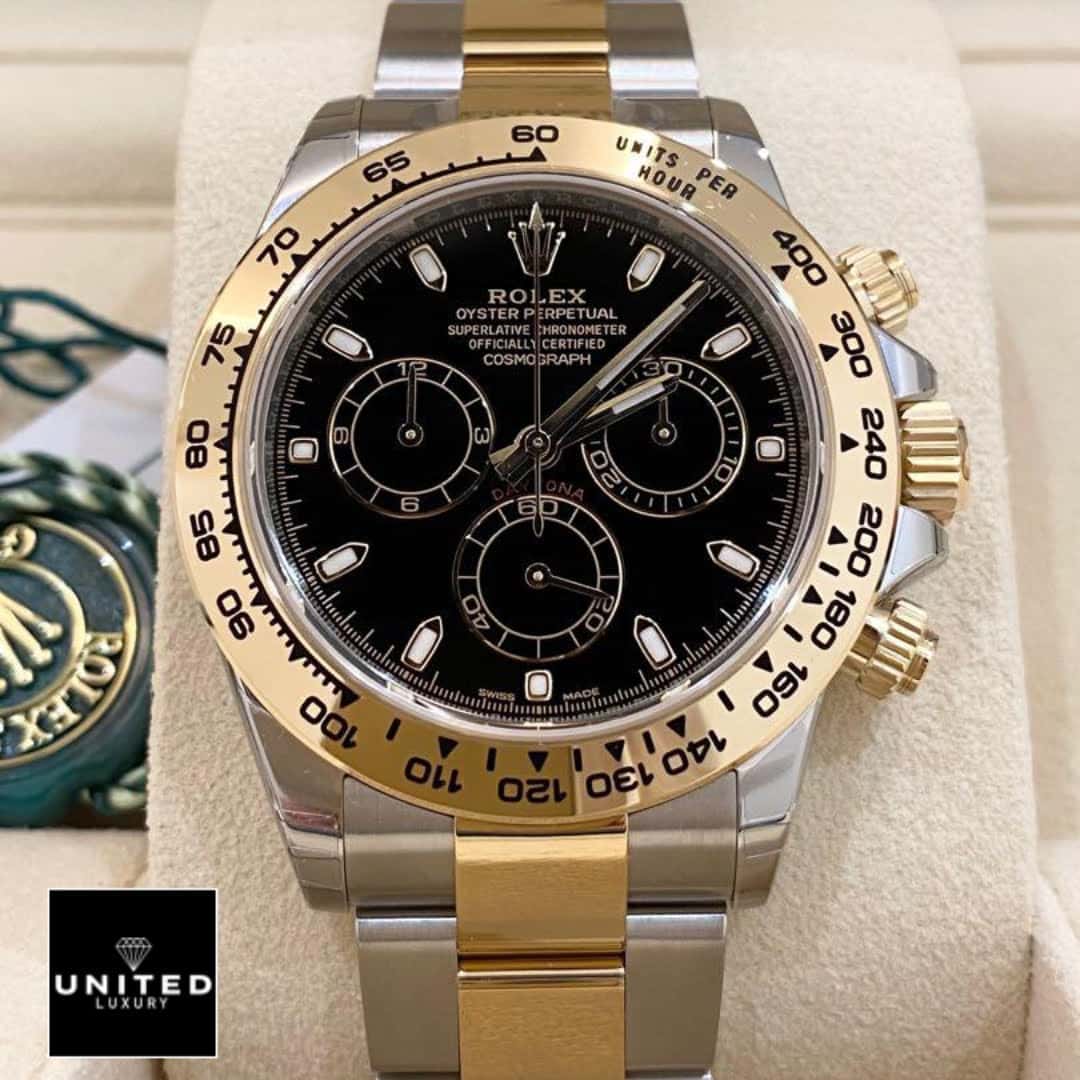 Rolex Daytona 116523 "Black Rolesor" Signature Replica 1:1 Yeni Proje 4 24 Rolex Daytona Gold Bezel Black Dial116503 Replica