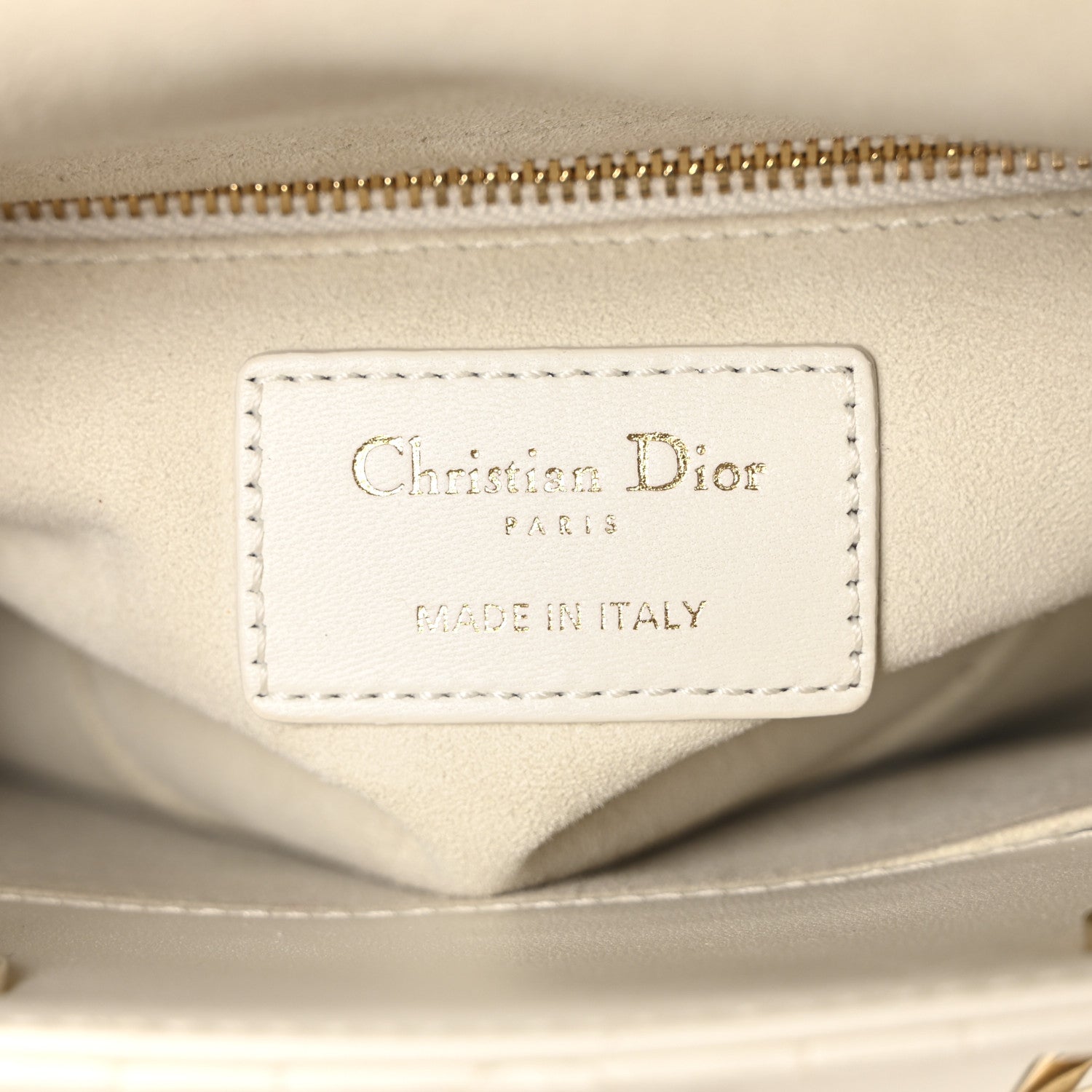 Lambskin Cannage Small My ABCDior Lady Dior White - Image 7
