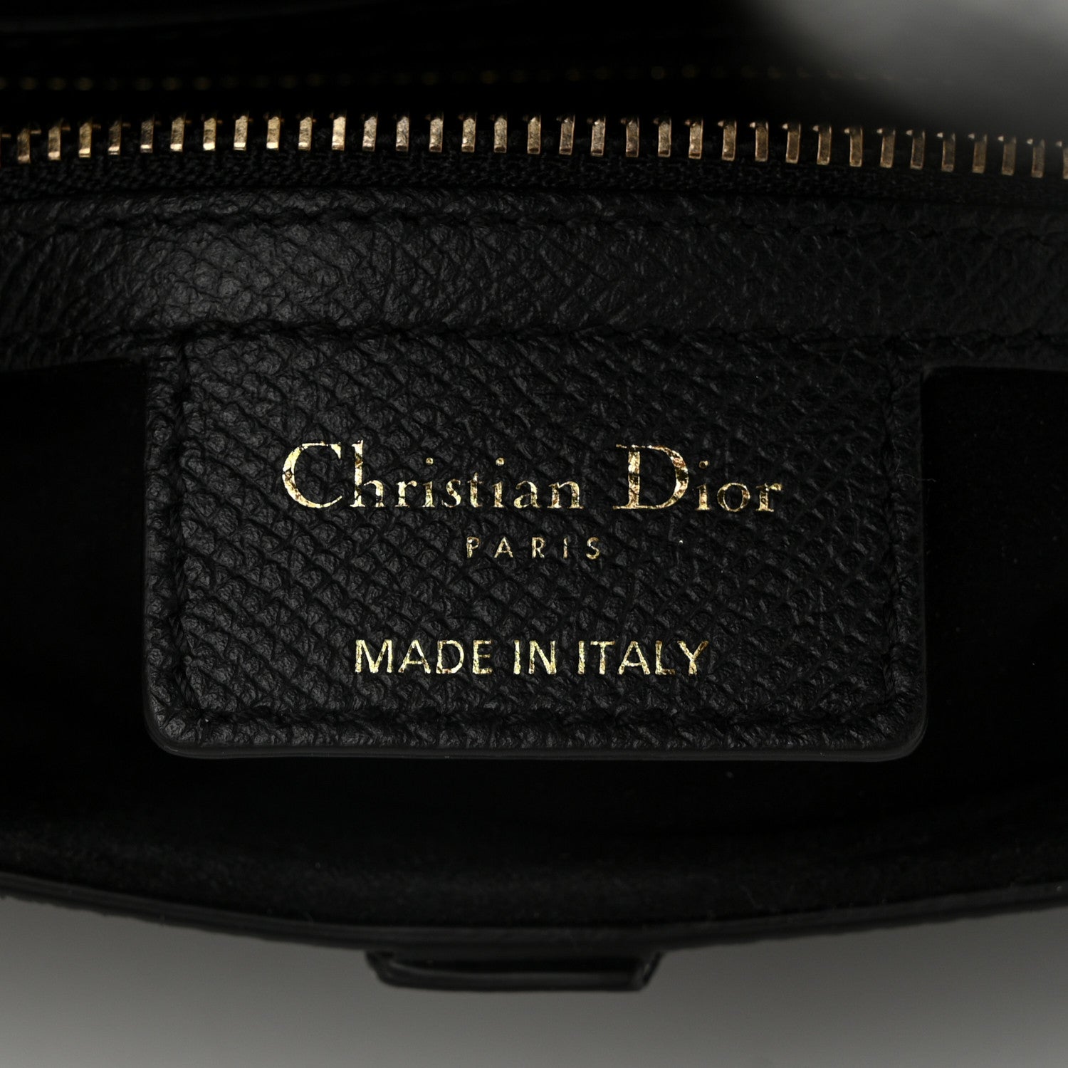 Grained Calfskin Saddle Bag Black - Image 6