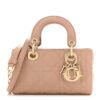 Lambskin Cannage Micro Lady D-Joy Rose Des Vents