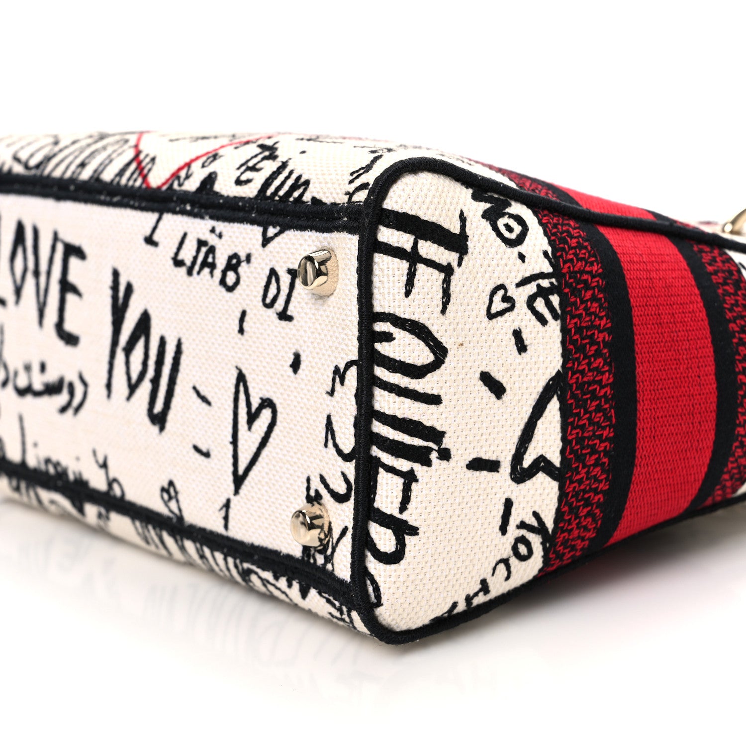 Canvas Medium DiorAmour Graffiti Lady D-Lite Latte - Image 8