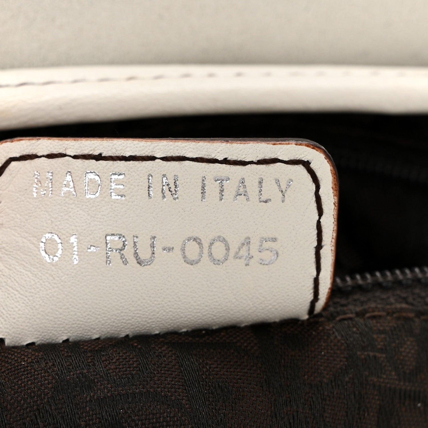 Calfskin Saddle Bag White - Image 7