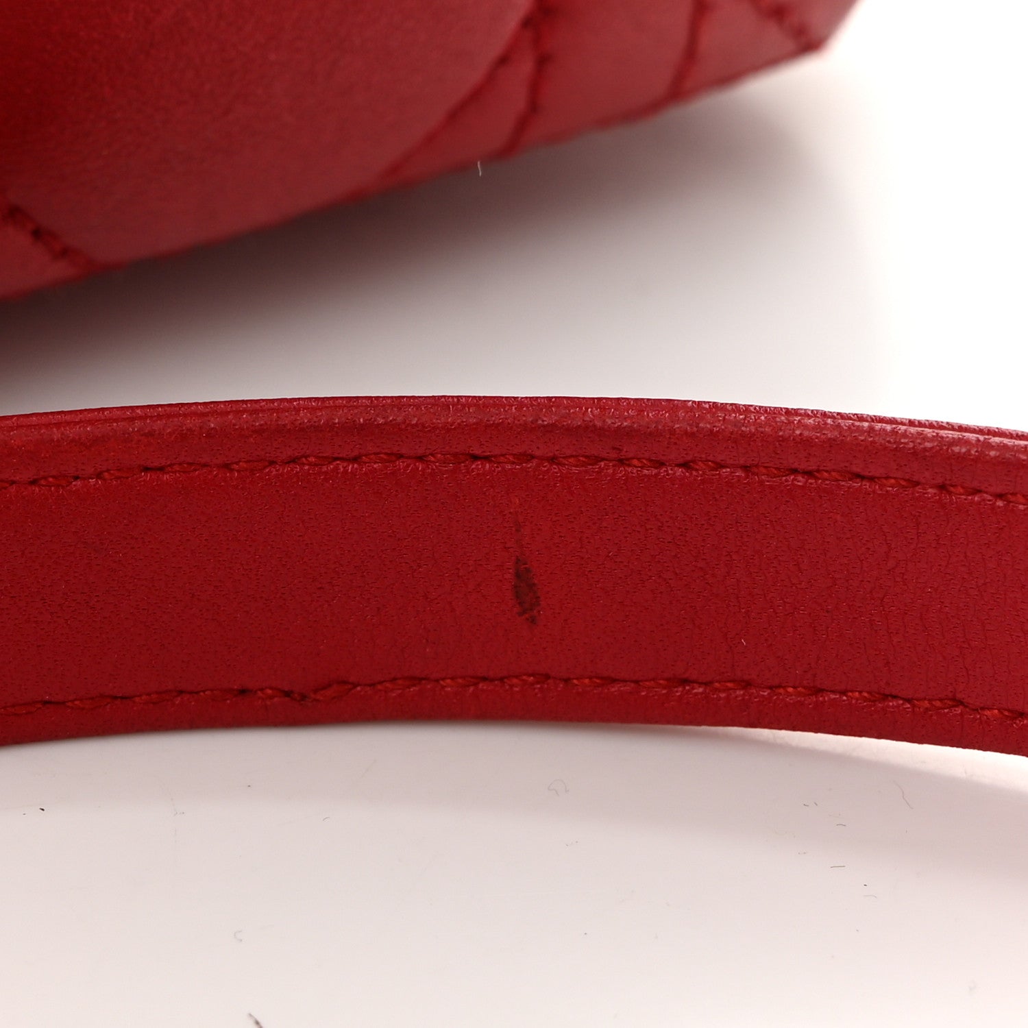 Lambskin Cannage Medium Lady Dior Red - Image 8