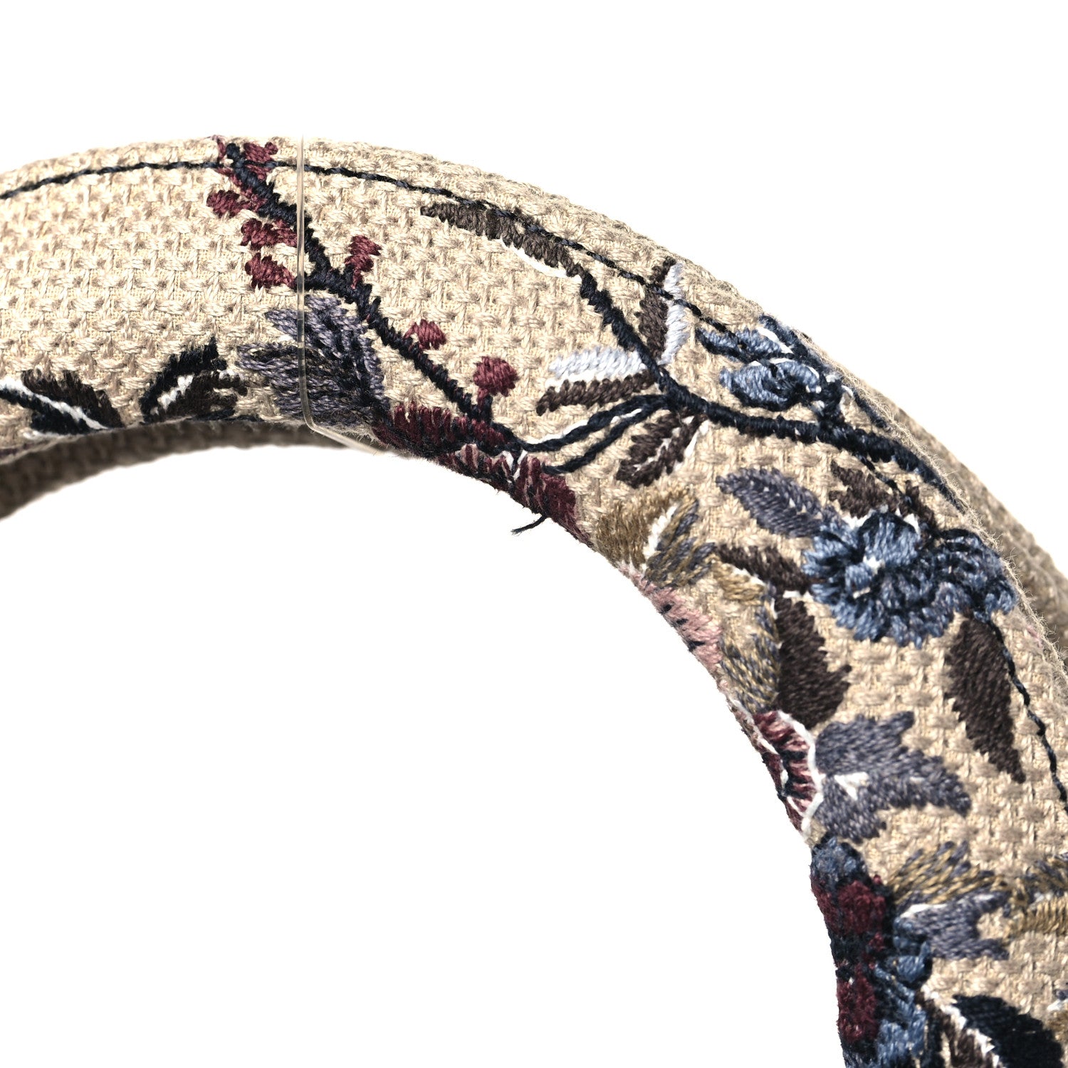 Canvas Embroidered Jardin D'Hiver Medium Lady D-Lite Beige Multicolor - Image 8