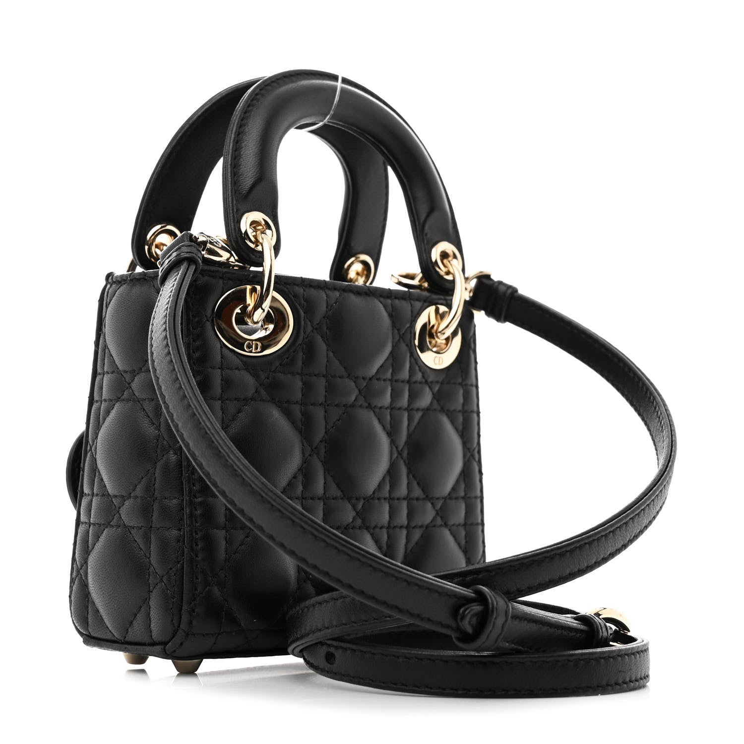 Lambskin Cannage Micro Lady Dior Black - Image 3