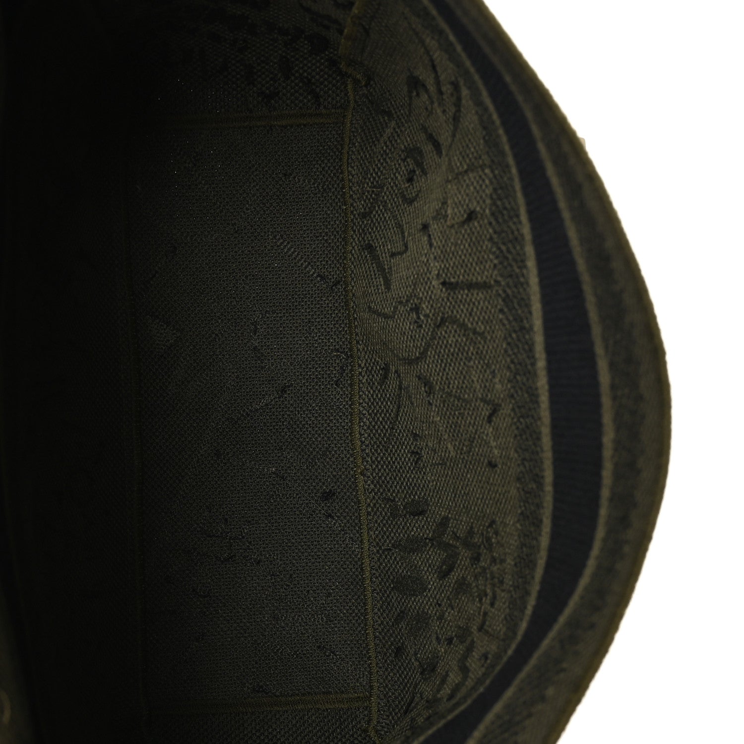 Canvas Embroidered Graffiti Diorcamp Messenger Green Black - Image 4