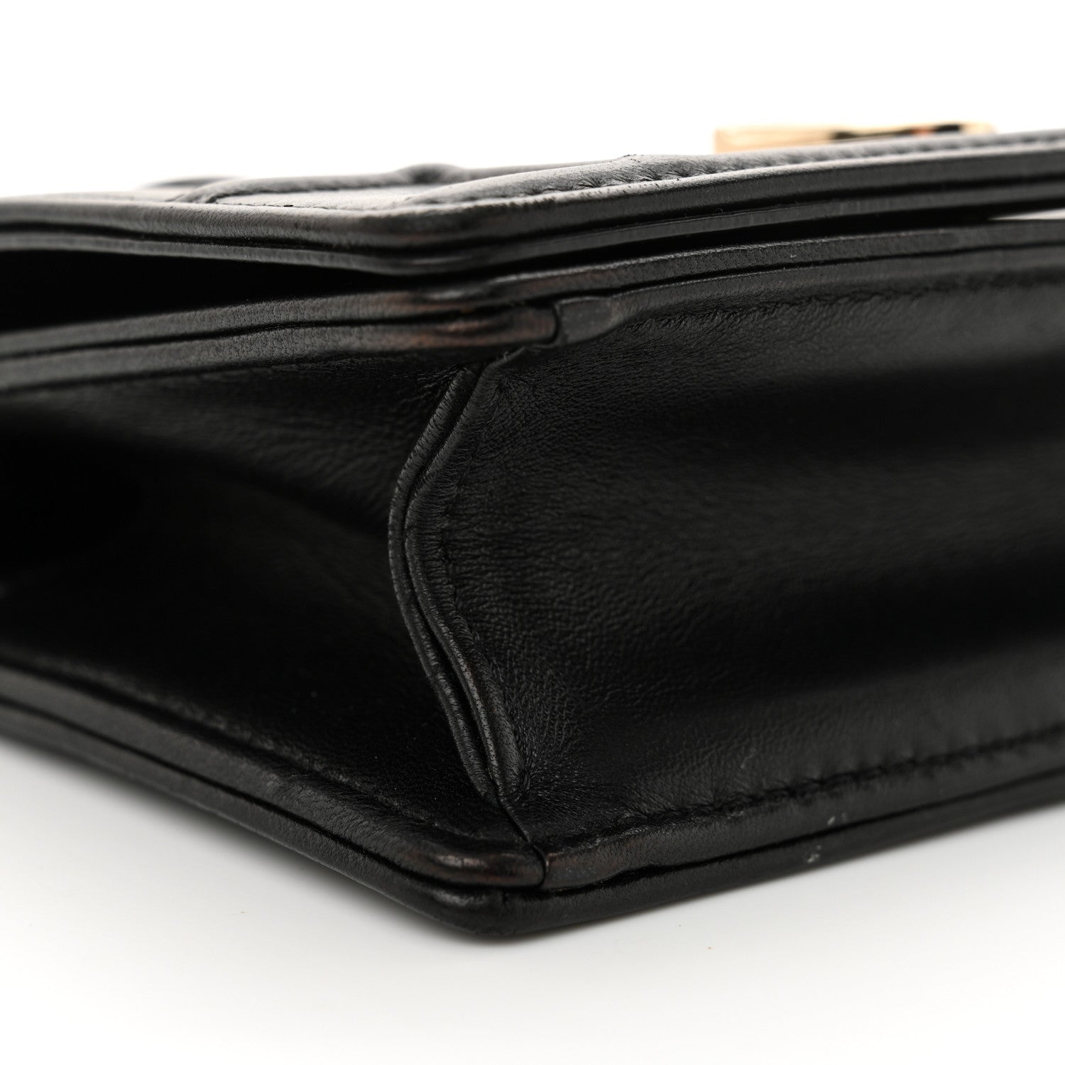 Lambskin Baby Diorama Flap Bag Black - Image 8