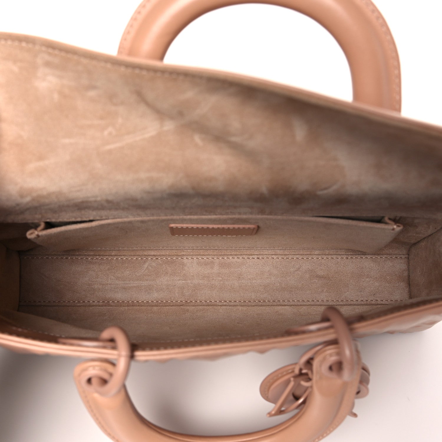 Calfskin Cannage Diamond Medium Lady D-Joy Rose Des Vents - Image 5