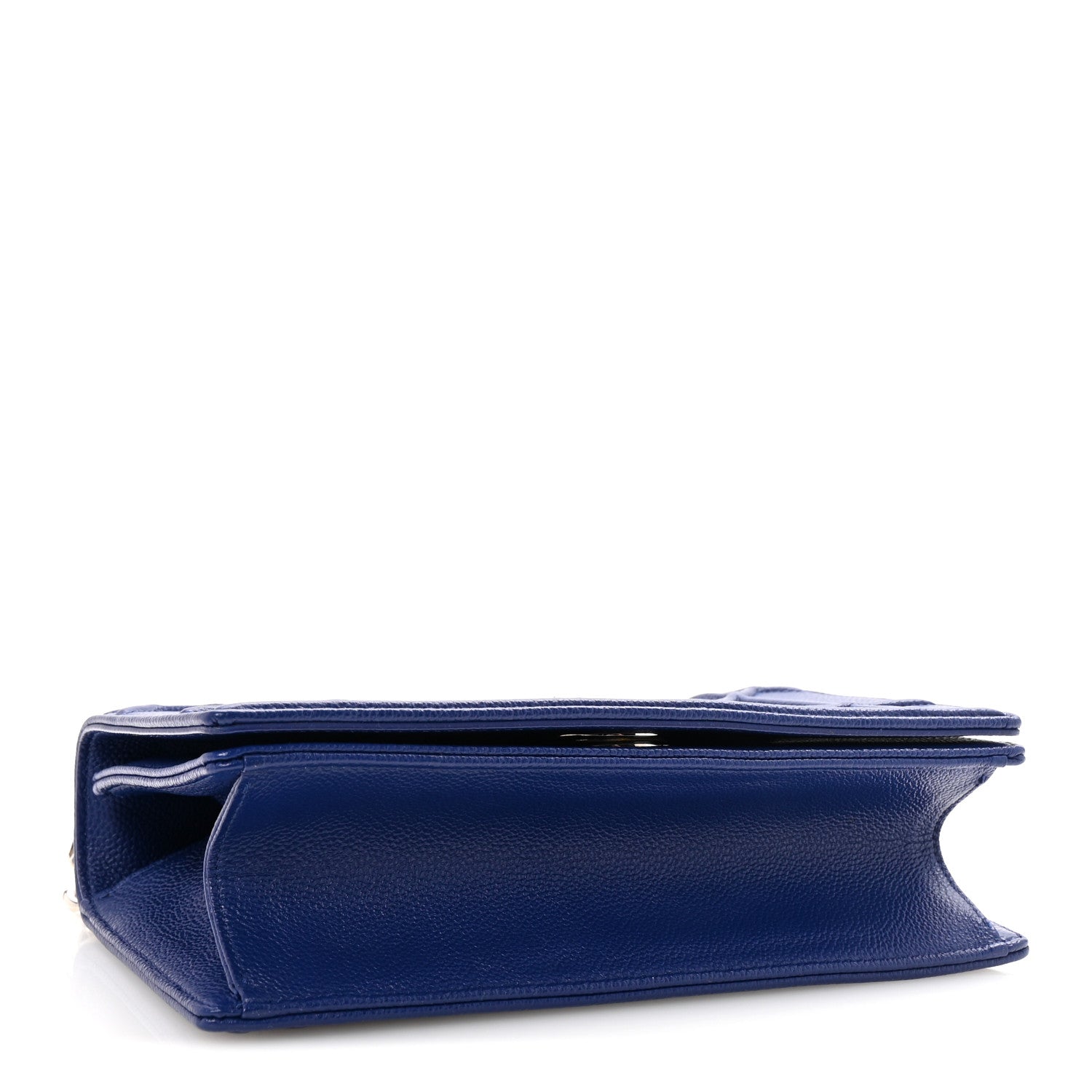 Grained Calfskin Medium Diorama Flap Bag Blue - Image 6