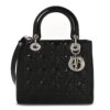 Patent Cannage Medium Lady Dior Black