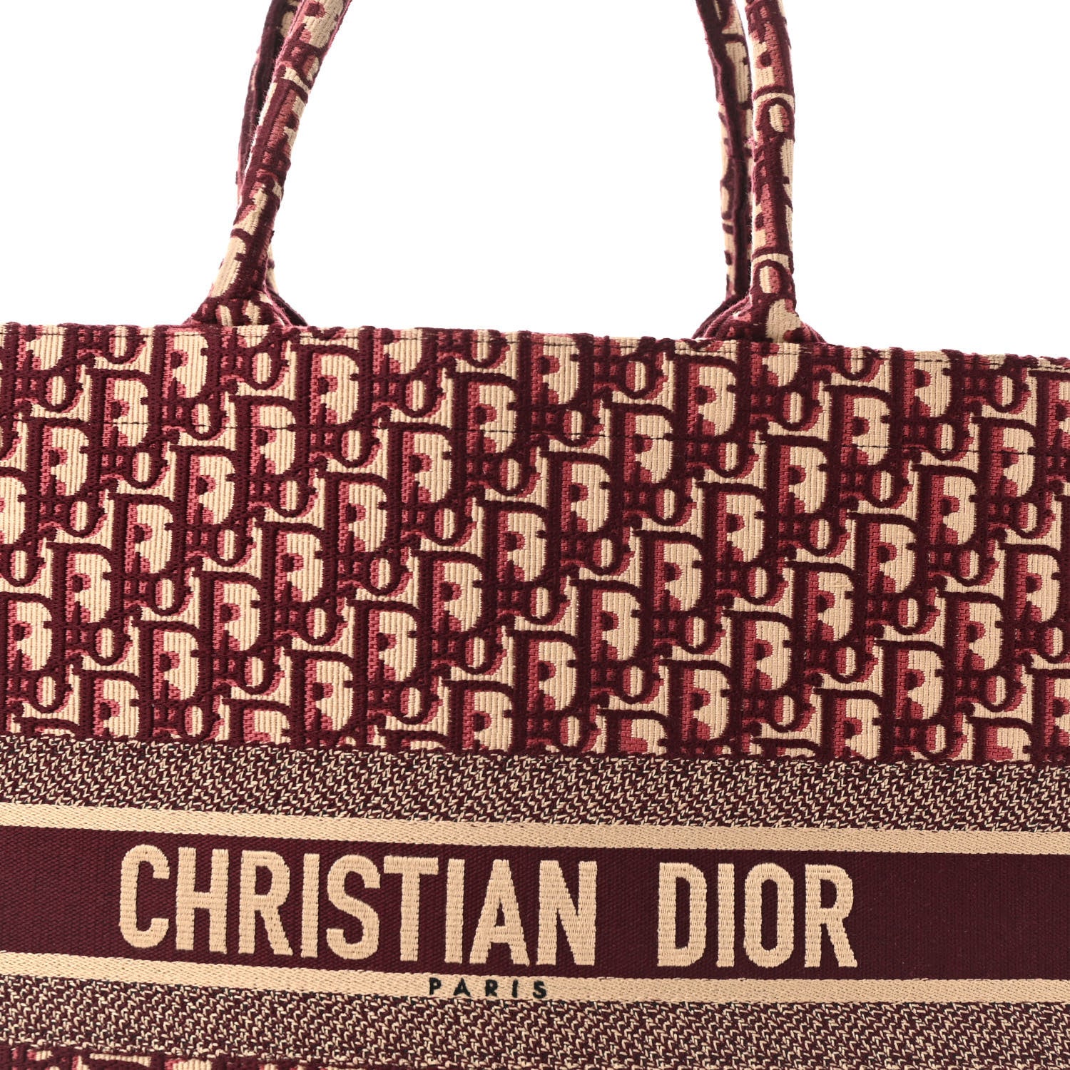 Oblique Large Book Tote Burgundy Multicolor - Image 8