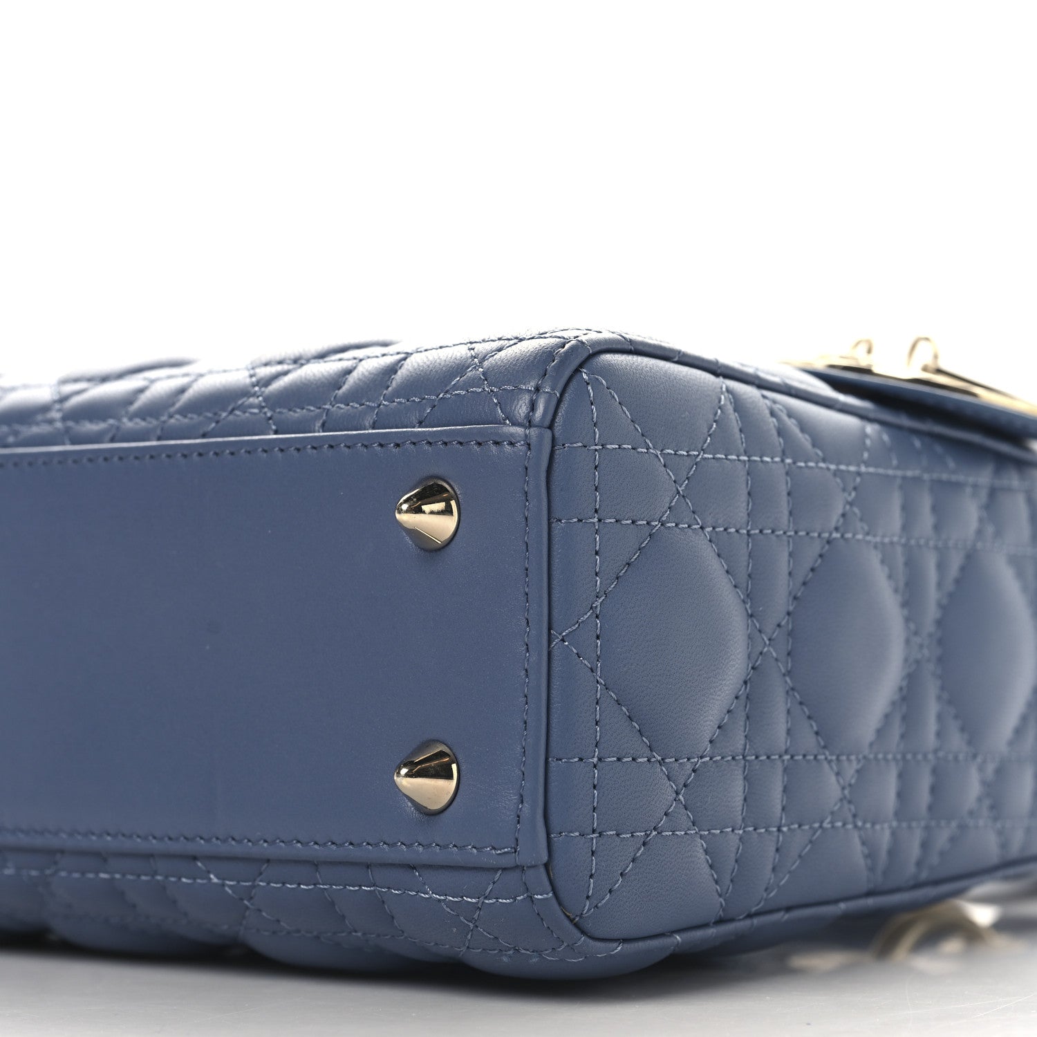 Lambskin Cannage Small My ABCDior Lady Dior Denim Blue - Image 8