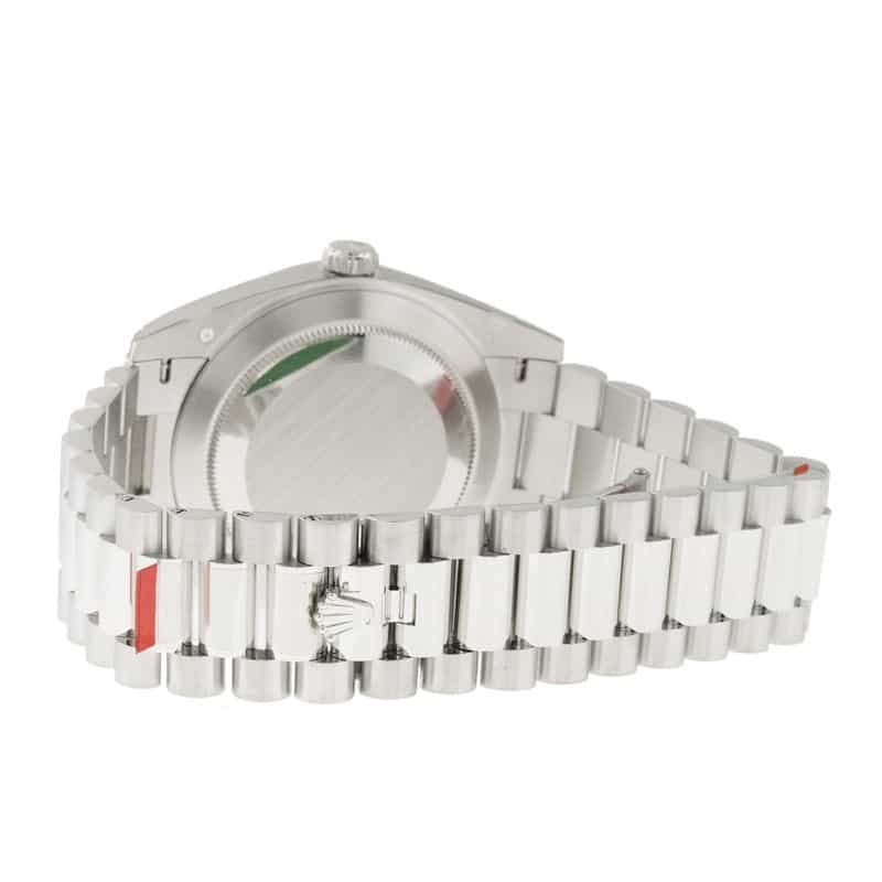 Rolex Day-Date 228206 “Black Diagonal Dial” Premium Copy 1:1