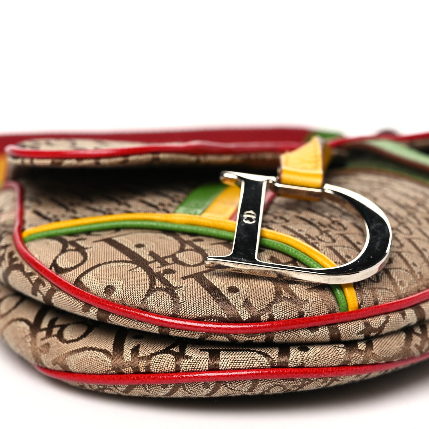Monogram Rasta Saddle Bag Beige - Image 8
