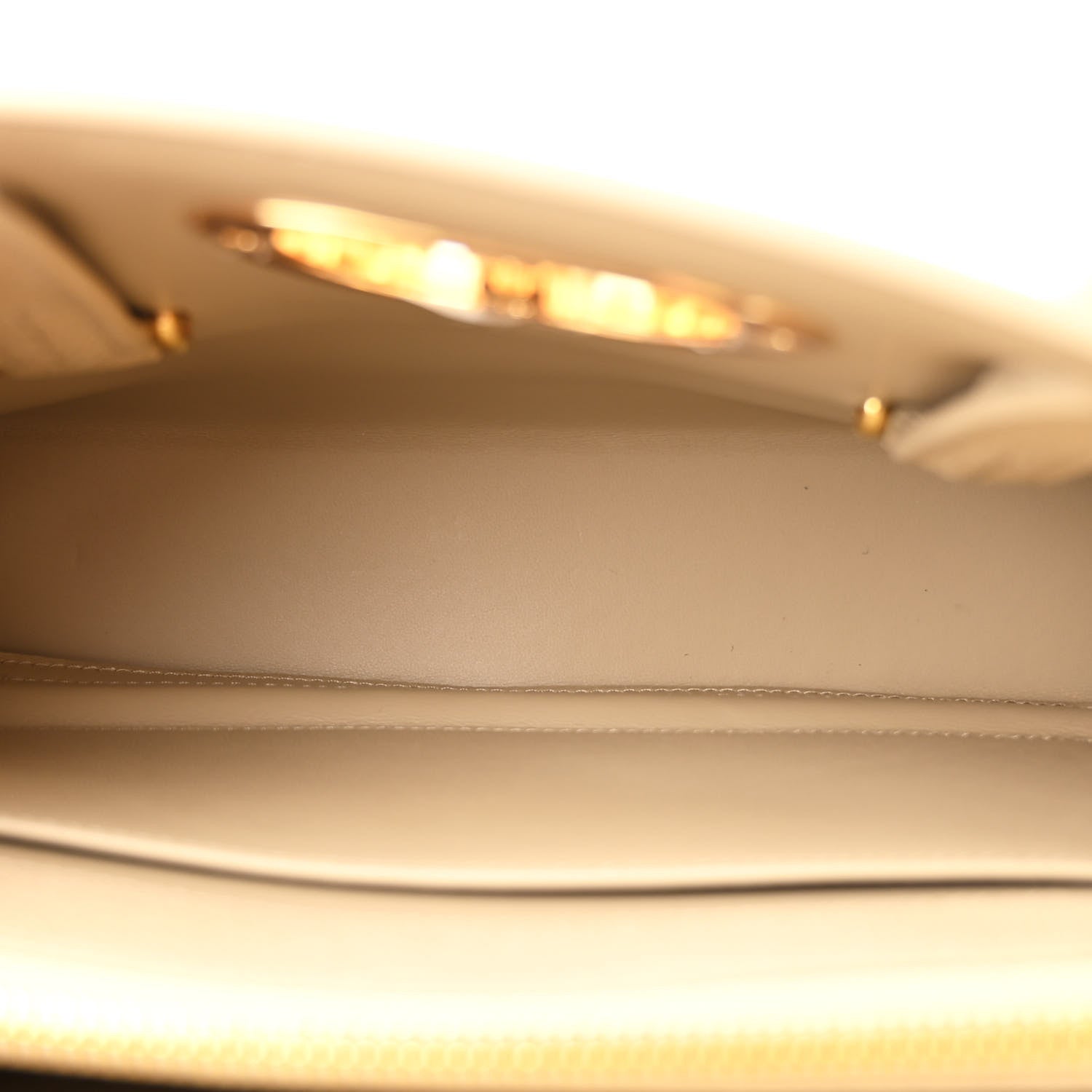 Grained Calfskin Medium St. Honore Tote Beige - Image 5