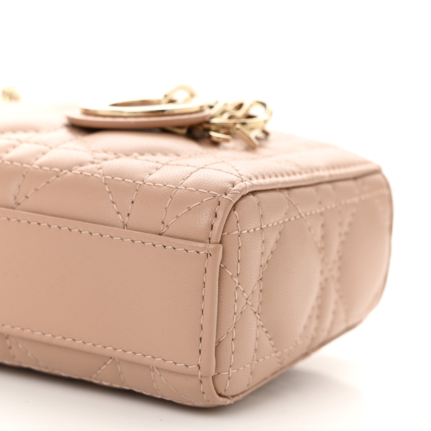 Lambskin Cannage Micro Lady D-Joy Rose Des Vents - Image 9