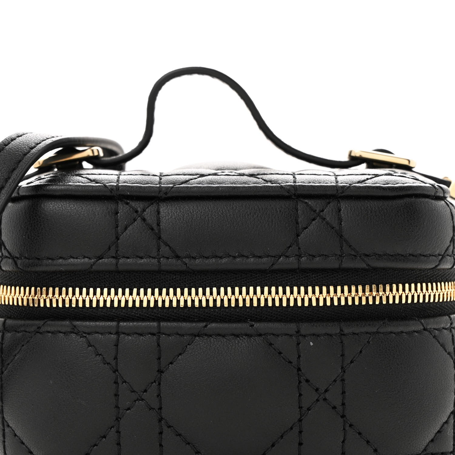 Lambskin Cannage Micro Lady Dior Vanity Case Black - Image 6