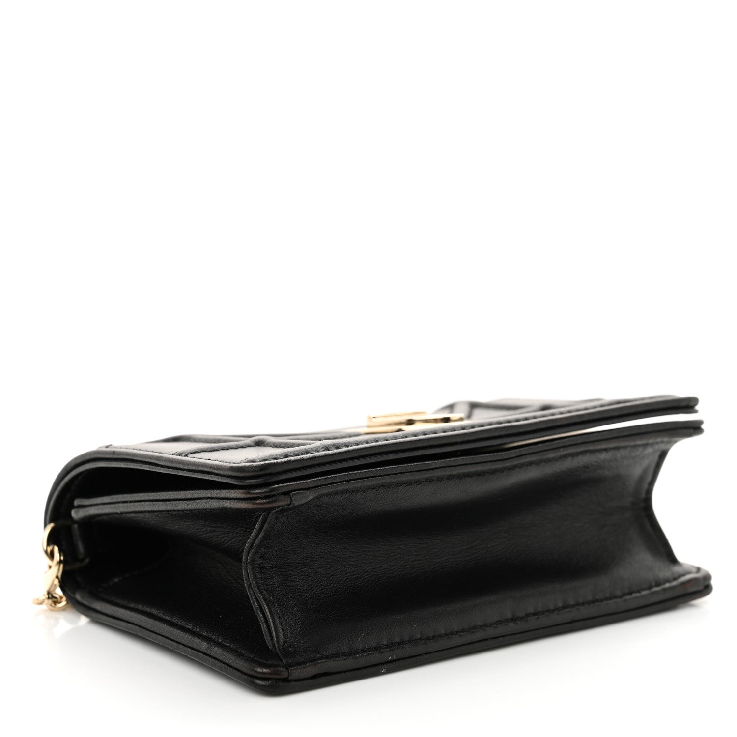 Lambskin Baby Diorama Flap Bag Black - Image 4