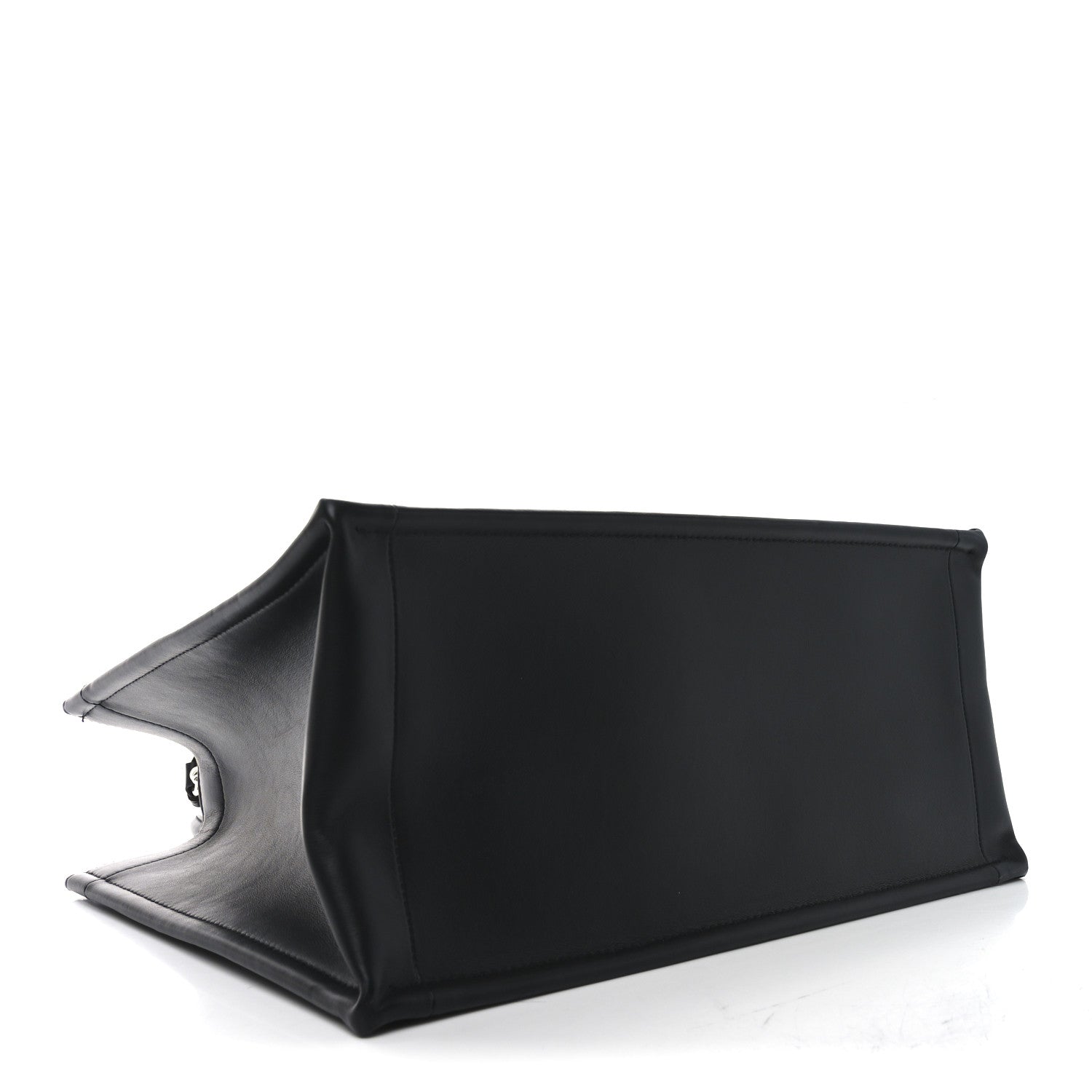 Calfskin Macro Cannage Medium Book Tote Black - Image 2