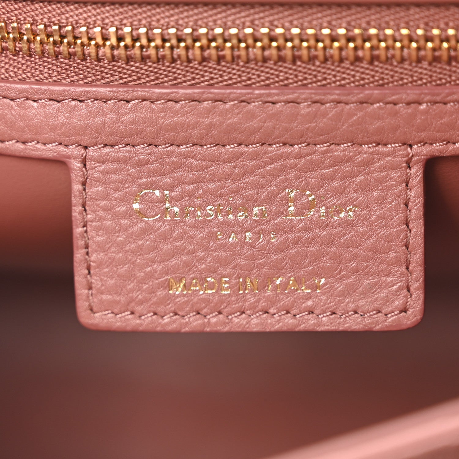 Calfskin Cannage Medium Caro Bag Rust - Image 6