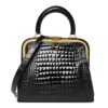 Crocodile Doctor Bag Black